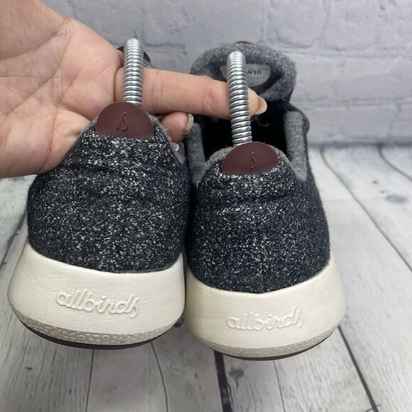Allbirds Sneakers Men's Size 10 Tree Dashers Dark Grey Wool Runner Casual Shoes - Picture 8 of 14